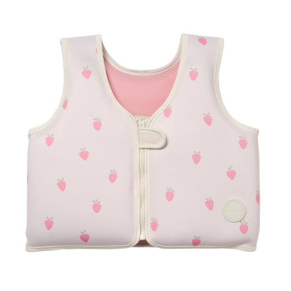 sunnylife Kids Swim Vest 3-6 - Strawberry Sunshine Pink