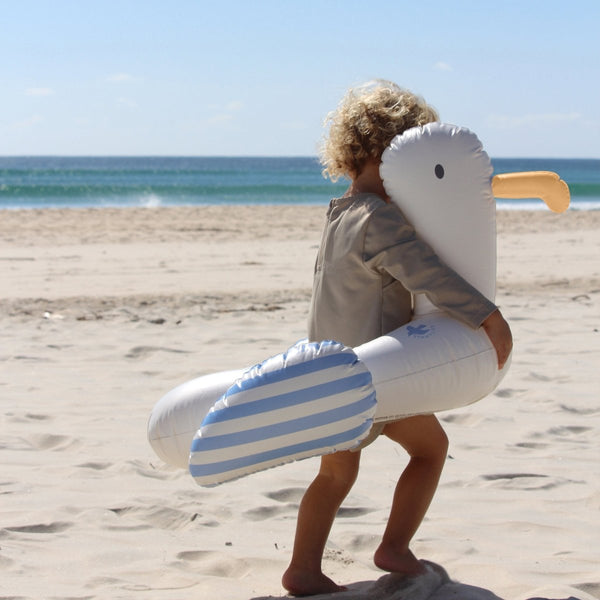 Sunnylife Kids Tube Pool Ring - Sammy The Seagull Blue