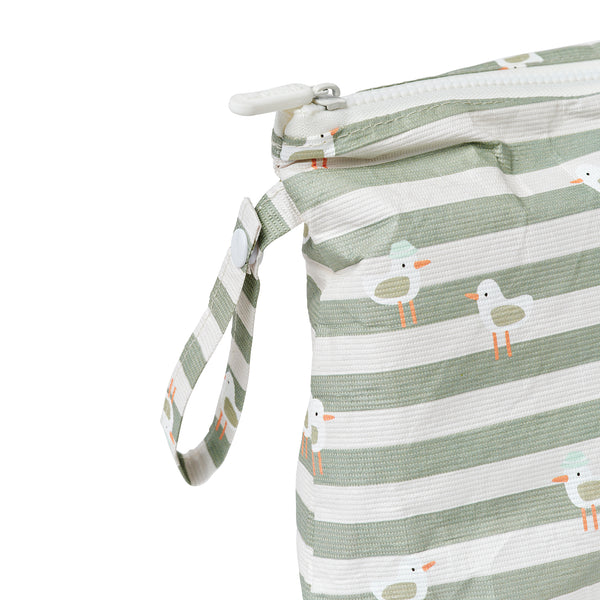 Sunnylife Kids Wet Bag - Sammy The Seagull Green Stripe