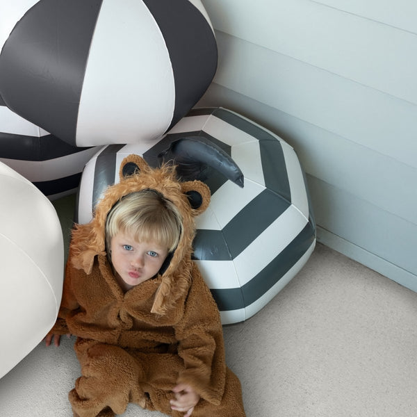 Sunnylife Light Up Black & White Inflatable Halloween Pumpkins Set Of 3