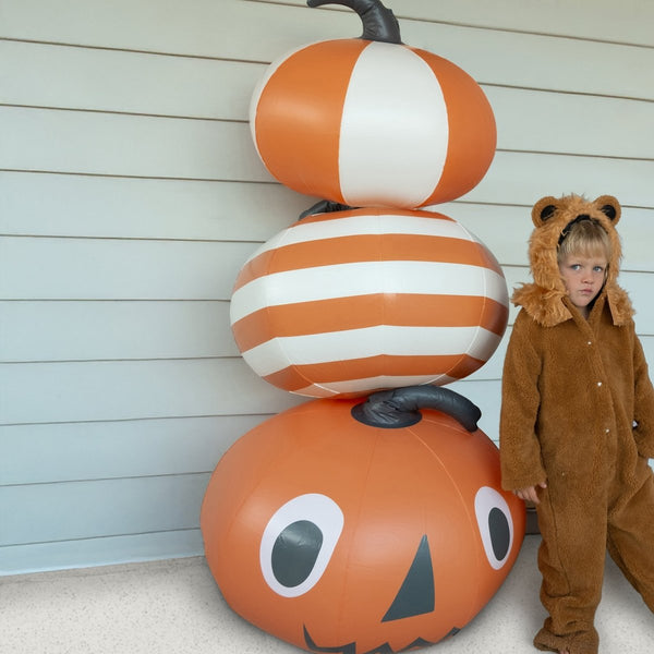Sunnylife Light Up Orange Inflatable Halloween Pumpkins Set Of 3
