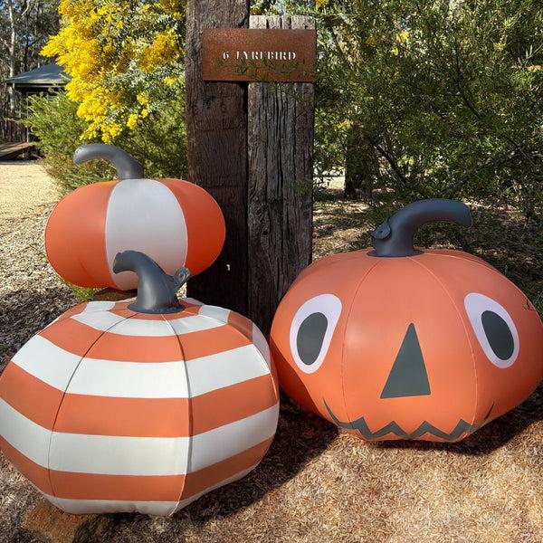 Sunnylife Light Up Orange Inflatable Halloween Pumpkins Set Of 3