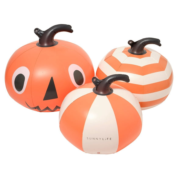 sunnylife Light Up Orange Inflatable Halloween Pumpkins Set of 3