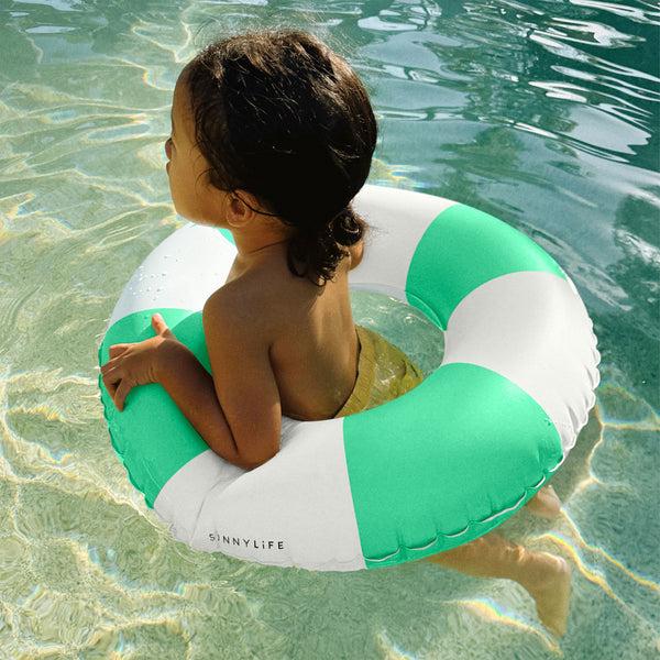 Sunnylife Mini Tube Pool Ring - Pool Party Green Stripe