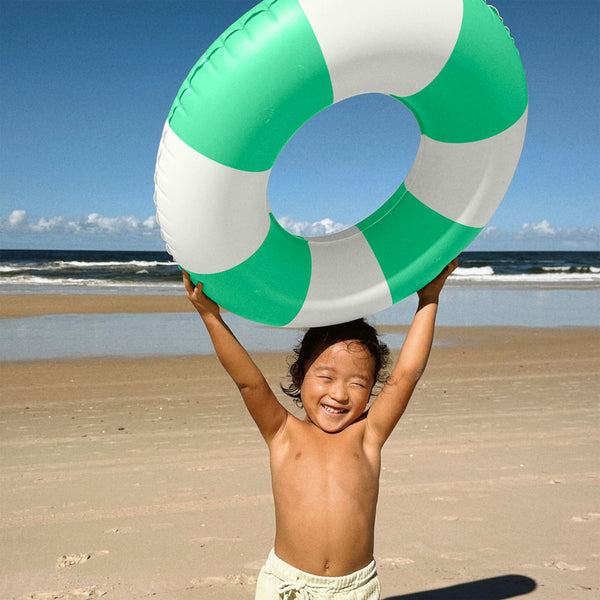 Sunnylife Mini Tube Pool Ring - Pool Party Green Stripe