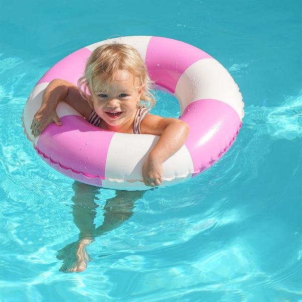 Sunnylife Mini Tube Pool Ring - Pool Party Magenta Stripe