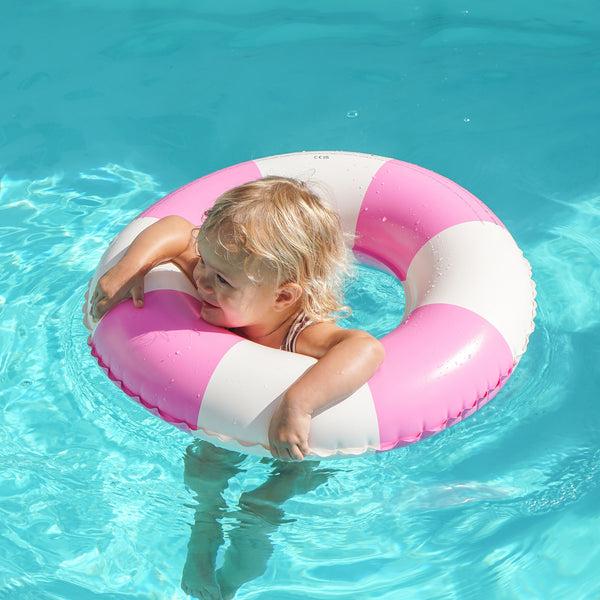 Sunnylife Mini Tube Pool Ring - Pool Party Magenta Stripe