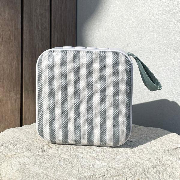 Sunnylife Beach Speaker - The Vacay Olive Stripe