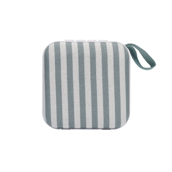 sunnylife Beach Speaker - The Vacay Olive Stripe