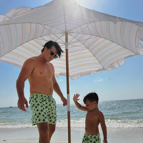 Sunnylife Beach Umbrella - Rio Sun Stripe