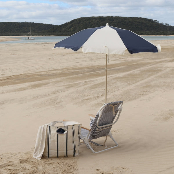 Sunnylife Compact Beach Umbrella - Marine Stripe