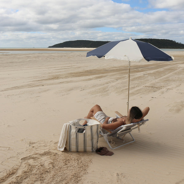 Sunnylife Deluxe Beach Chair - Navy Stripe