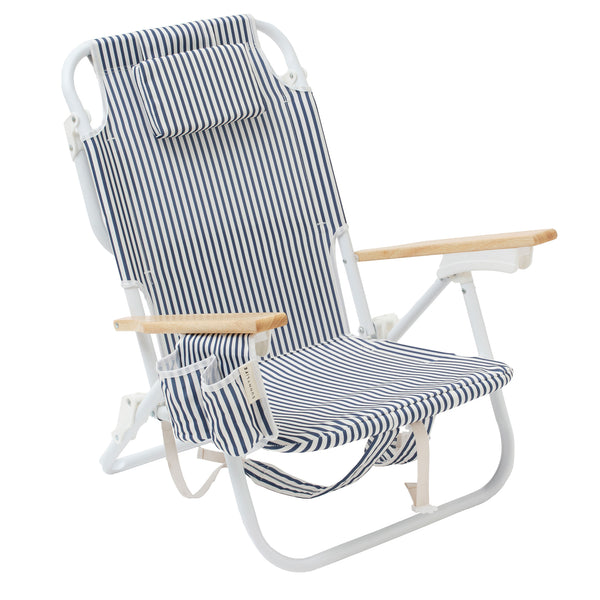 sunnylife Deluxe Beach Chair - Navy Stripe