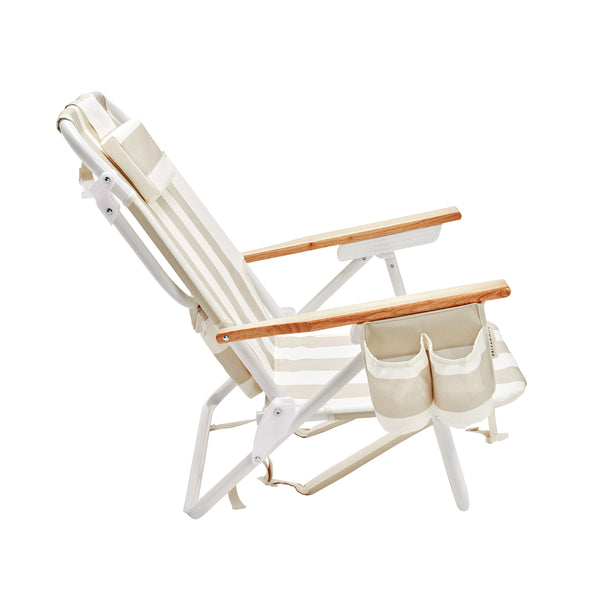 sunnylife Deluxe Beach Chair - Oyster Stripe