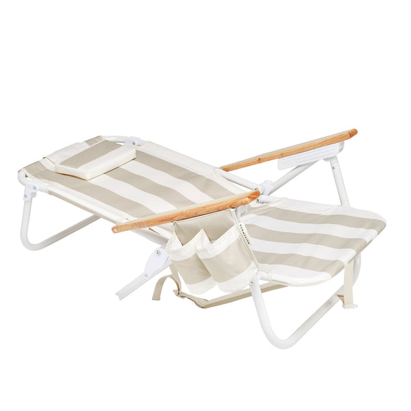 sunnylife Deluxe Beach Chair - Oyster Stripe