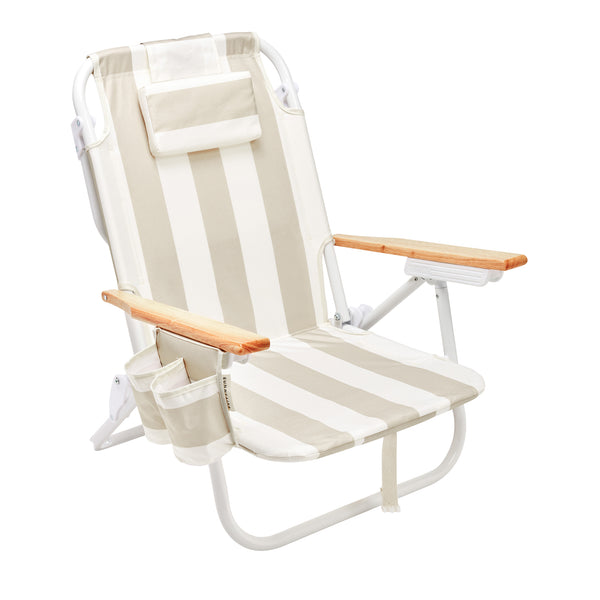 sunnylife Deluxe Beach Chair - Oyster Stripe