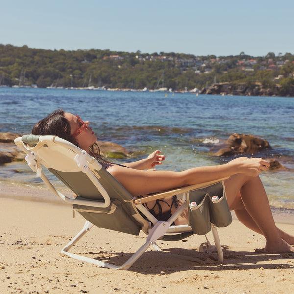 Sunnylife Deluxe Beach Chair - Seagrass Sage