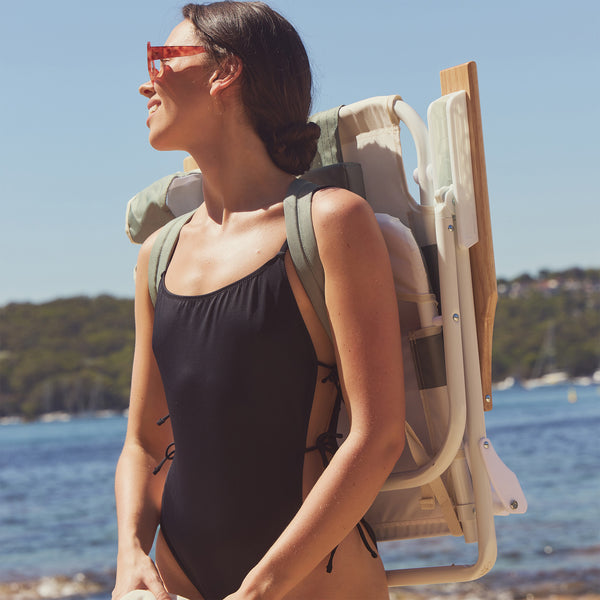 Sunnylife Deluxe Beach Chair - Seagrass Sage