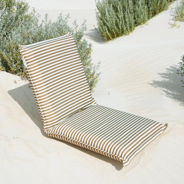 Sunnylife Folding Seat - The Vacay Taupe Stripe