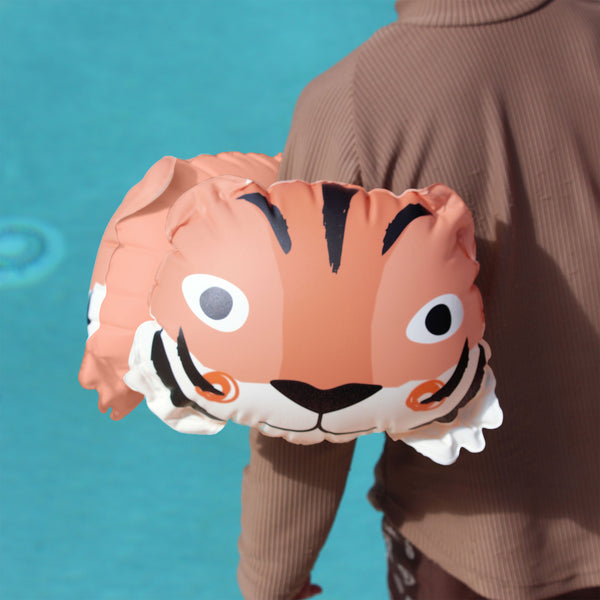 Sunnylife Inflatable Arm Band - Tino The Tiger Clay