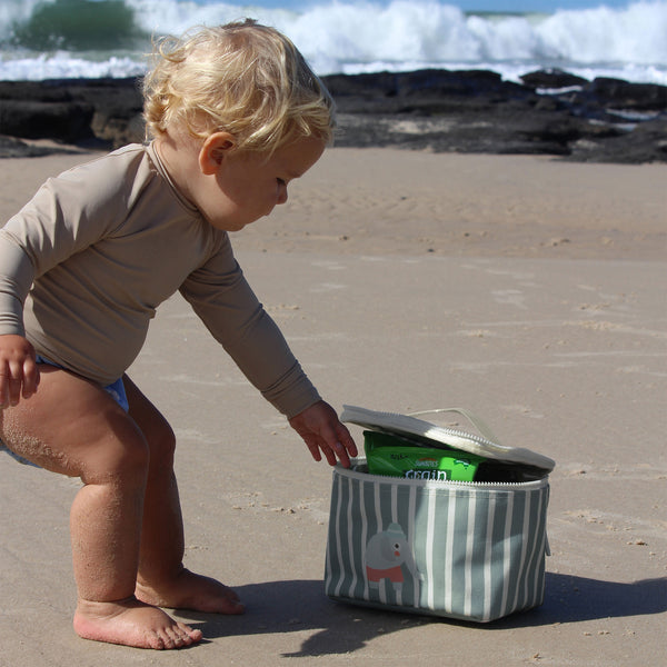 Sunnylife Kids Lunch Bag - Eli The Elephant Green