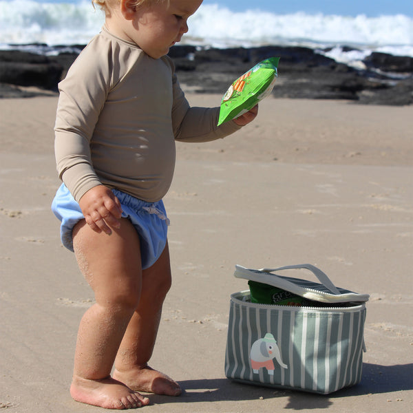 Sunnylife Kids Lunch Bag - Eli The Elephant Green