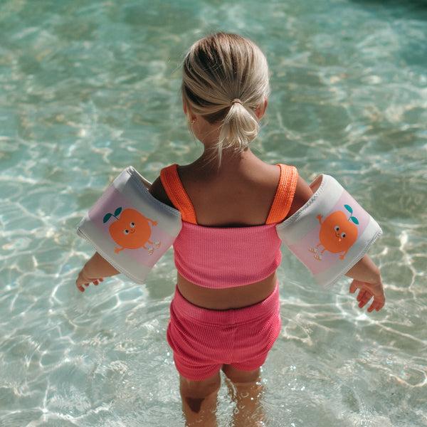Sunnylife Kids Neoprene Arm Bands - Poppy The Peach