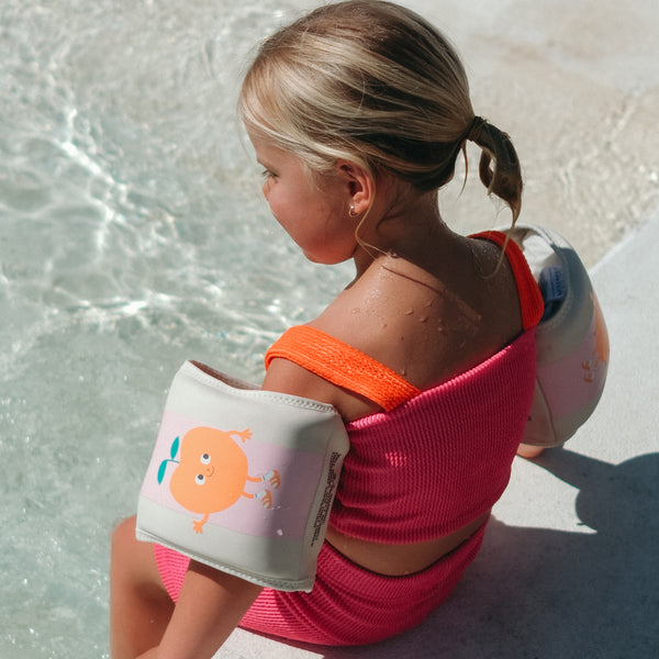 Sunnylife Kids Neoprene Arm Bands - Poppy The Peach
