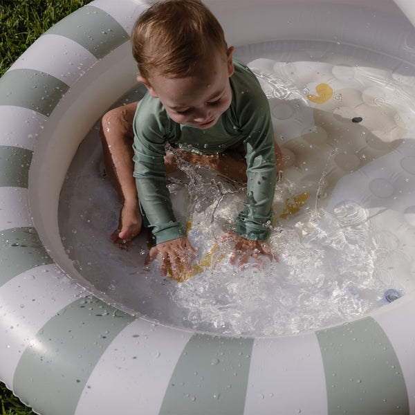 Sunnylife Kids Pool - Dex The Duck Green Stripe