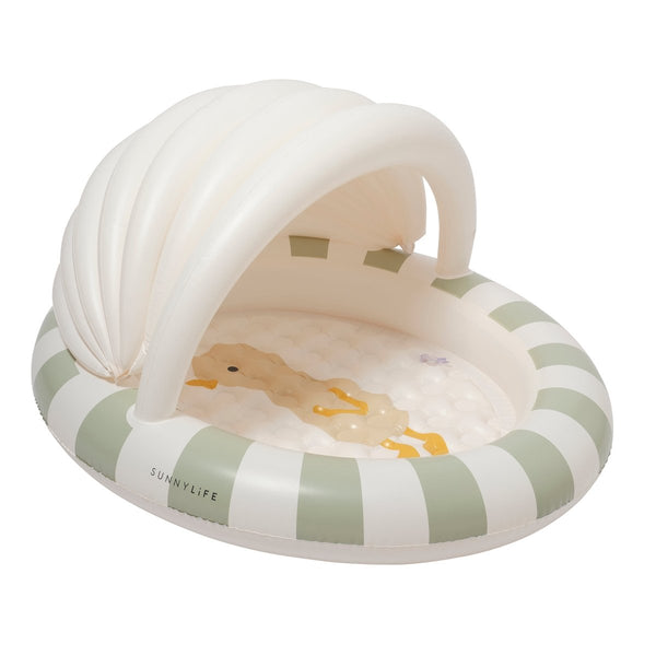 sunnylife Kids Pool - Dex the Duck Green Stripe