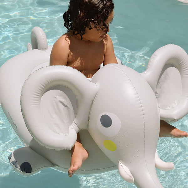 Sunnylife Kids Ride-On Float - Eli The Elephant Grey