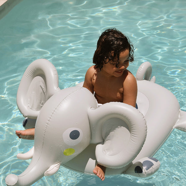 Sunnylife Kids Ride-On Float - Eli The Elephant Grey