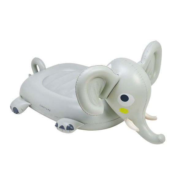 sunnylife Kids Ride-On Float - Eli the Elephant Grey