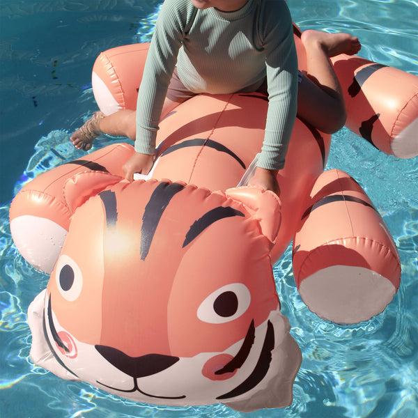 Sunnylife Kids Ride-On Float - Tino The Tiger Clay