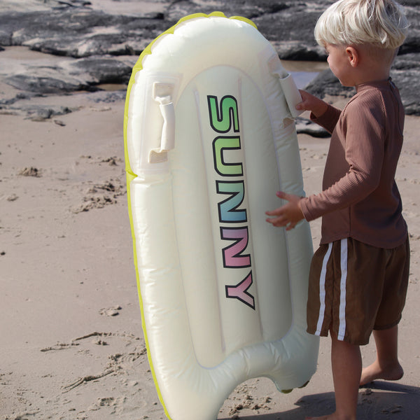 Sunnylife Kids Surf Mat - Zest Cream And Yellow