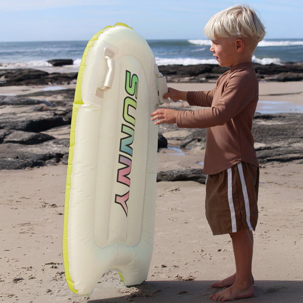 Sunnylife Kids Surf Mat - Zest Cream And Yellow