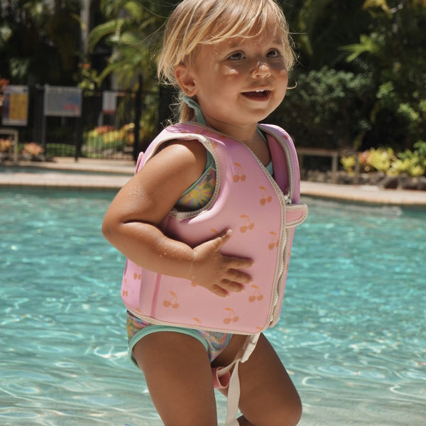 Sunnylife Kids Swim Vest 1-2 - Cotton Candy Pink