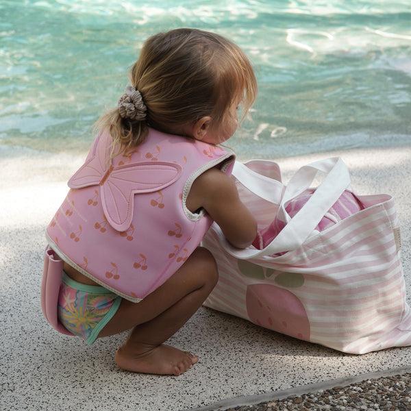 Sunnylife Kids Swim Vest 1-2 - Cotton Candy Pink