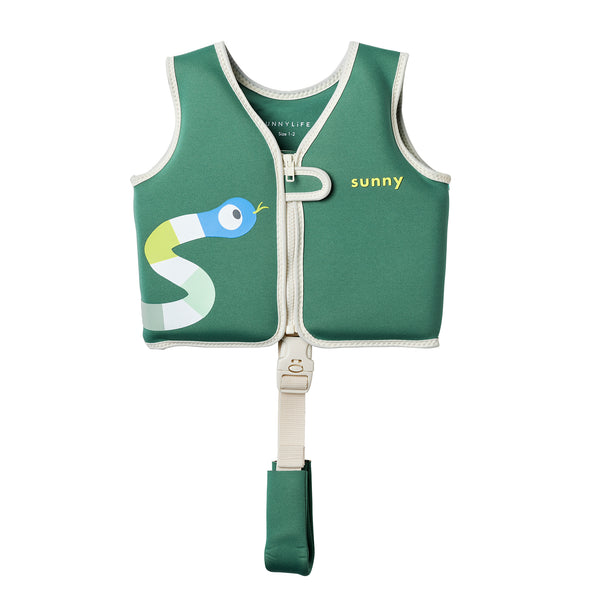 sunnylife Kids Swim Vest 1-2 - Into the Jungle Green