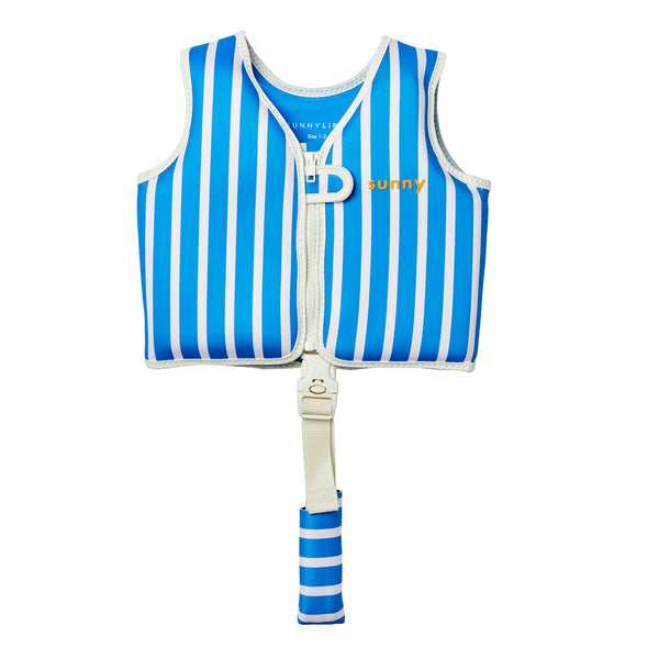 sunnylife Kids Swim Vest 1-2 - Tino the Tiger Blue