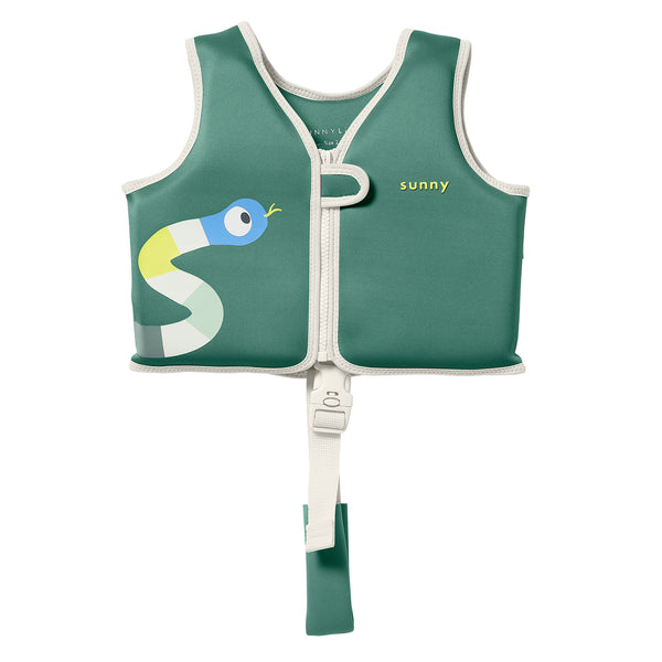 sunnylife Kids Swim Vest 2-3 - Into the Jungle Green