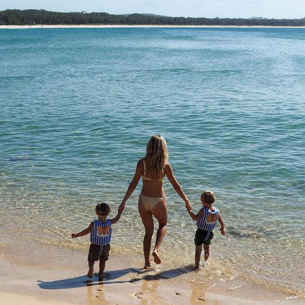 Sunnylife Kids Swim Vest 2-3 - Tino The Tiger Blue