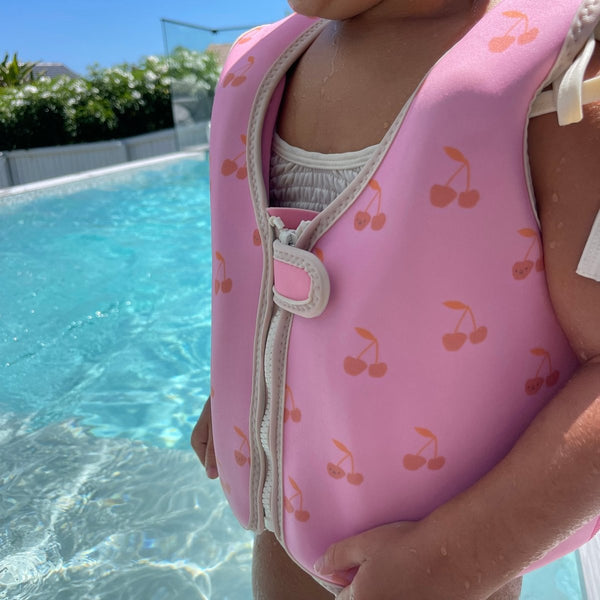 Sunnylife Kids Swim Vest 3-6 - Cotton Candy Pink