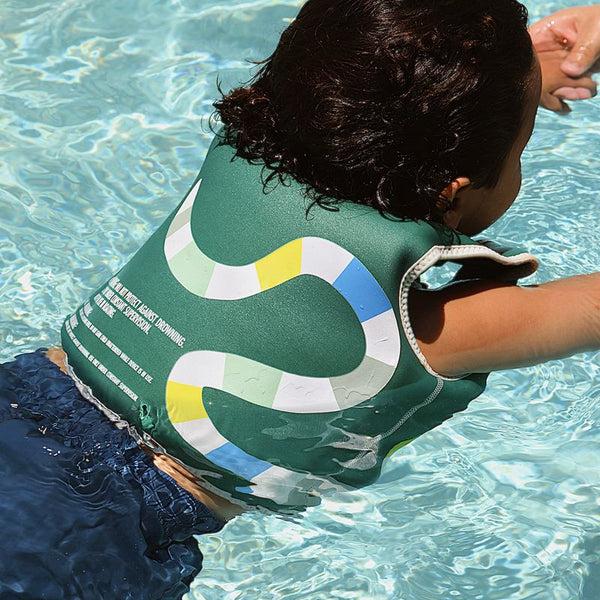 Sunnylife Kids Swim Vest 3-6 - Into The Jungle Green