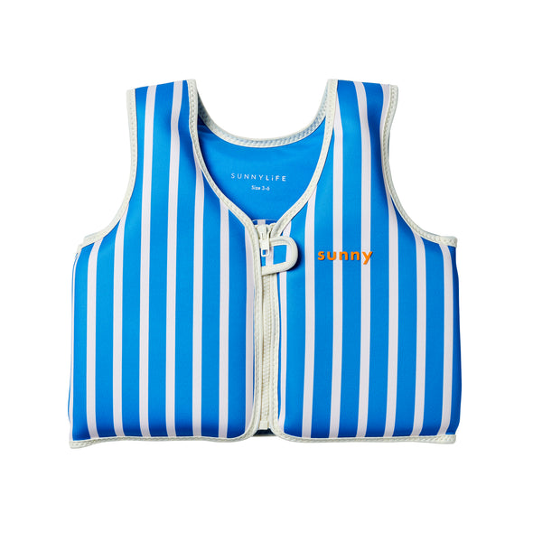 sunnylife Kids Swim Vest 3-6 - Tino the Tiger Blue