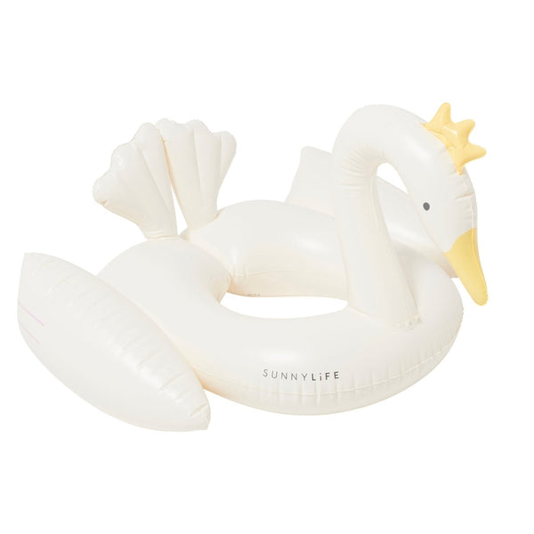 sunnylife Kids Tube Pool Ring - Princess Swan Cream