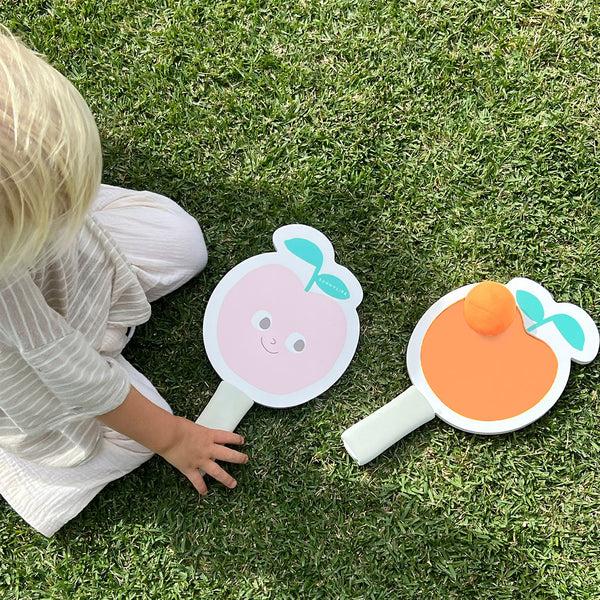 Sunnylife Kids Velcro Beach Bats - Poppy The Peach