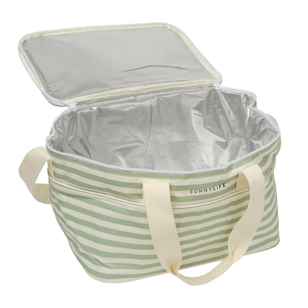 Sunnylife Light Cooler Bag - Sea Sage Stripe