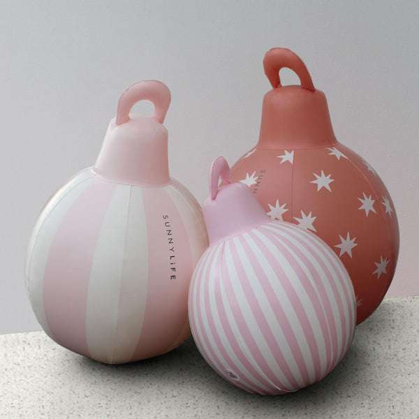 Sunnylife Light Up Christmas Baubles Red Set Of 3