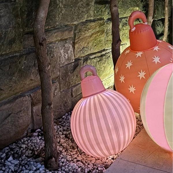 Sunnylife Light Up Christmas Baubles Red Set Of 3